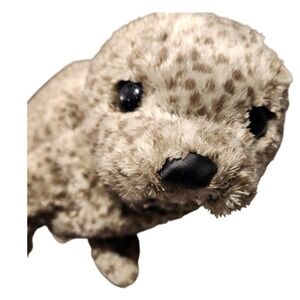 Folkmanis Puppet Seal Plush Stuffed Animal Realistic Spotted Collectible Toy